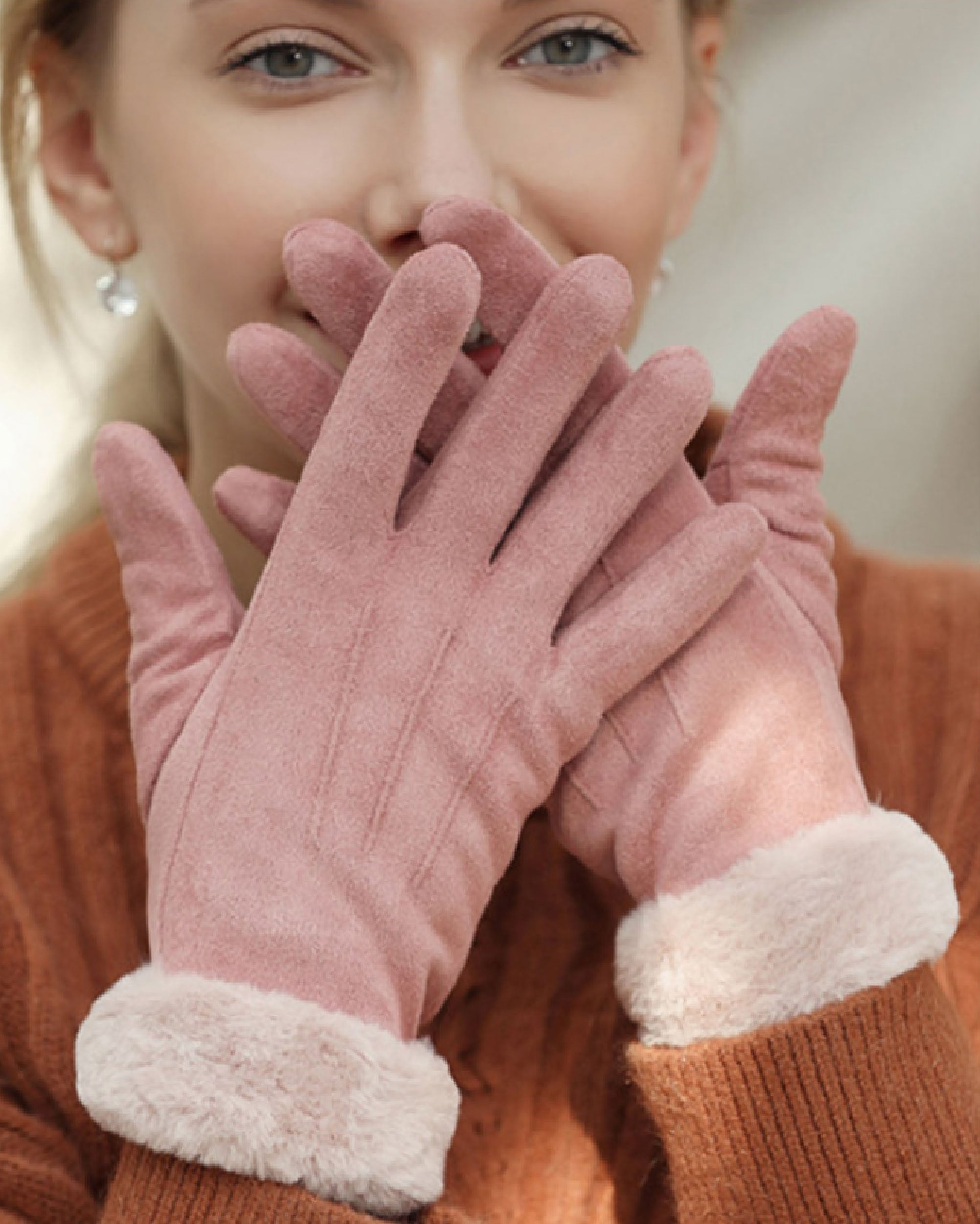Gloves Fleece - Pink - OneSize