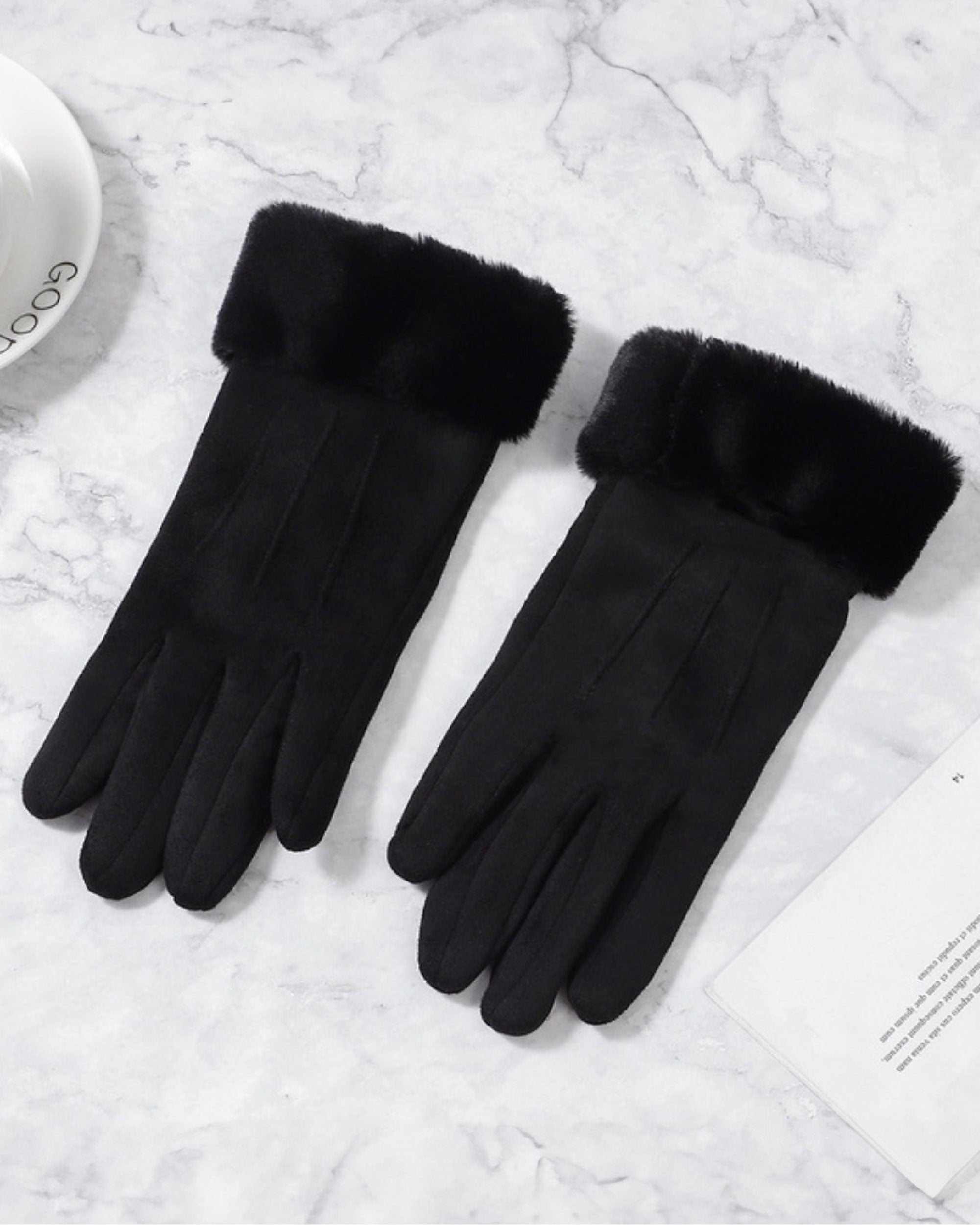 Handschoenen Fleece - Zwart - OneSize