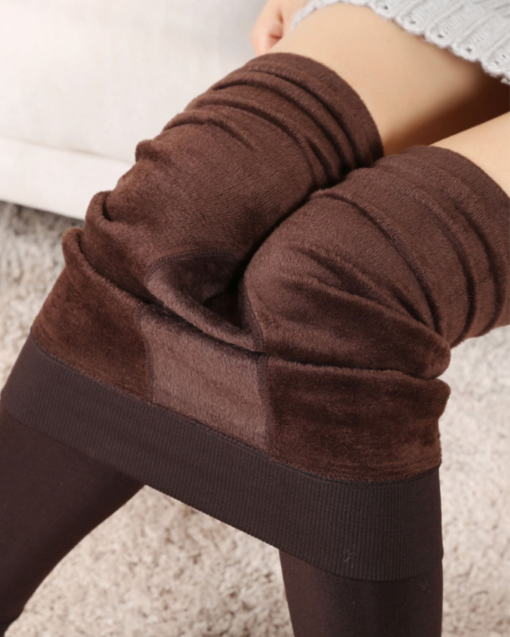 Fleece Slim™ - Thermo Legging Thin Brown - One Size