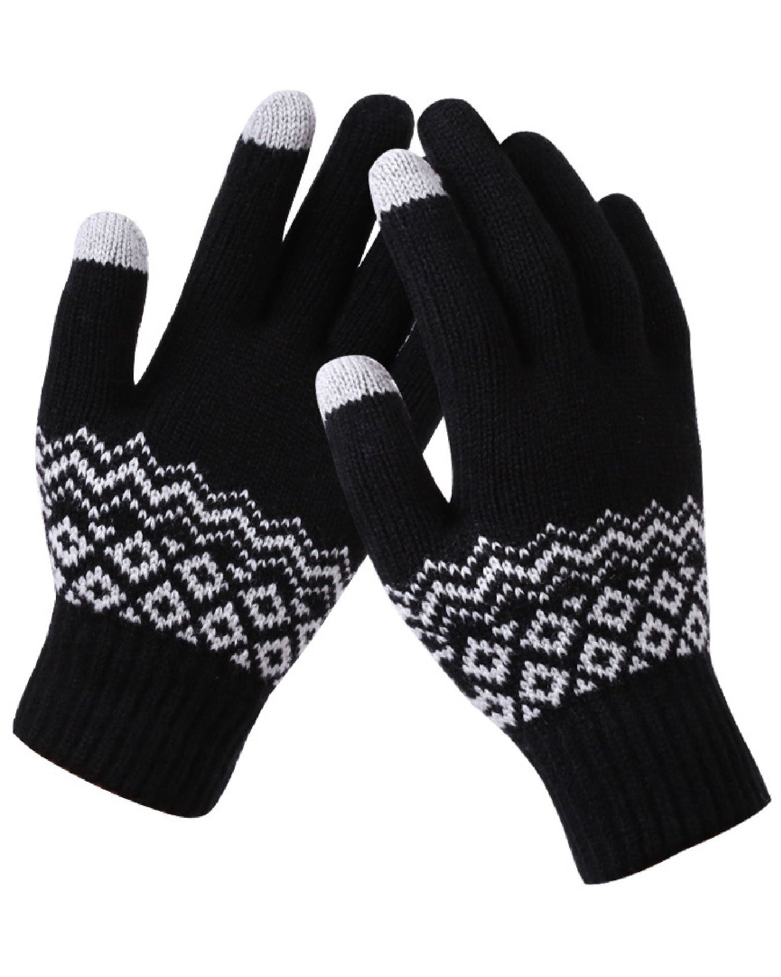 Handschoenen Wool - Zwart - OneSize